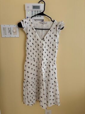 LOFT Floral V-Neck Dress